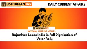 Rajasthan Leads India in Full Digitisation of Voter Rolls