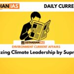 Trailblazing Climate Leadership by Supriya Sahu