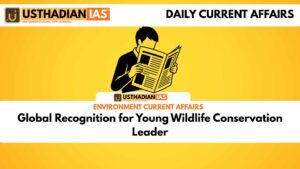 Global Recognition for Young Wildlife Conservation Leader