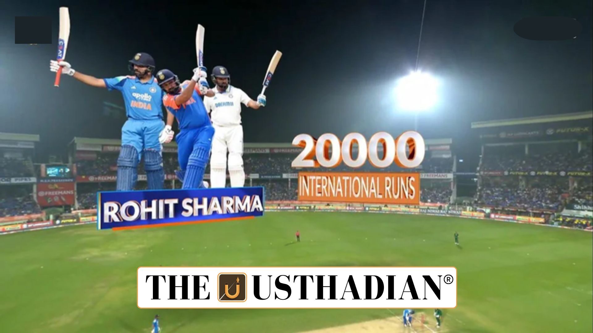 Rohit Sharma Enters the 20000 International Runs Milestone