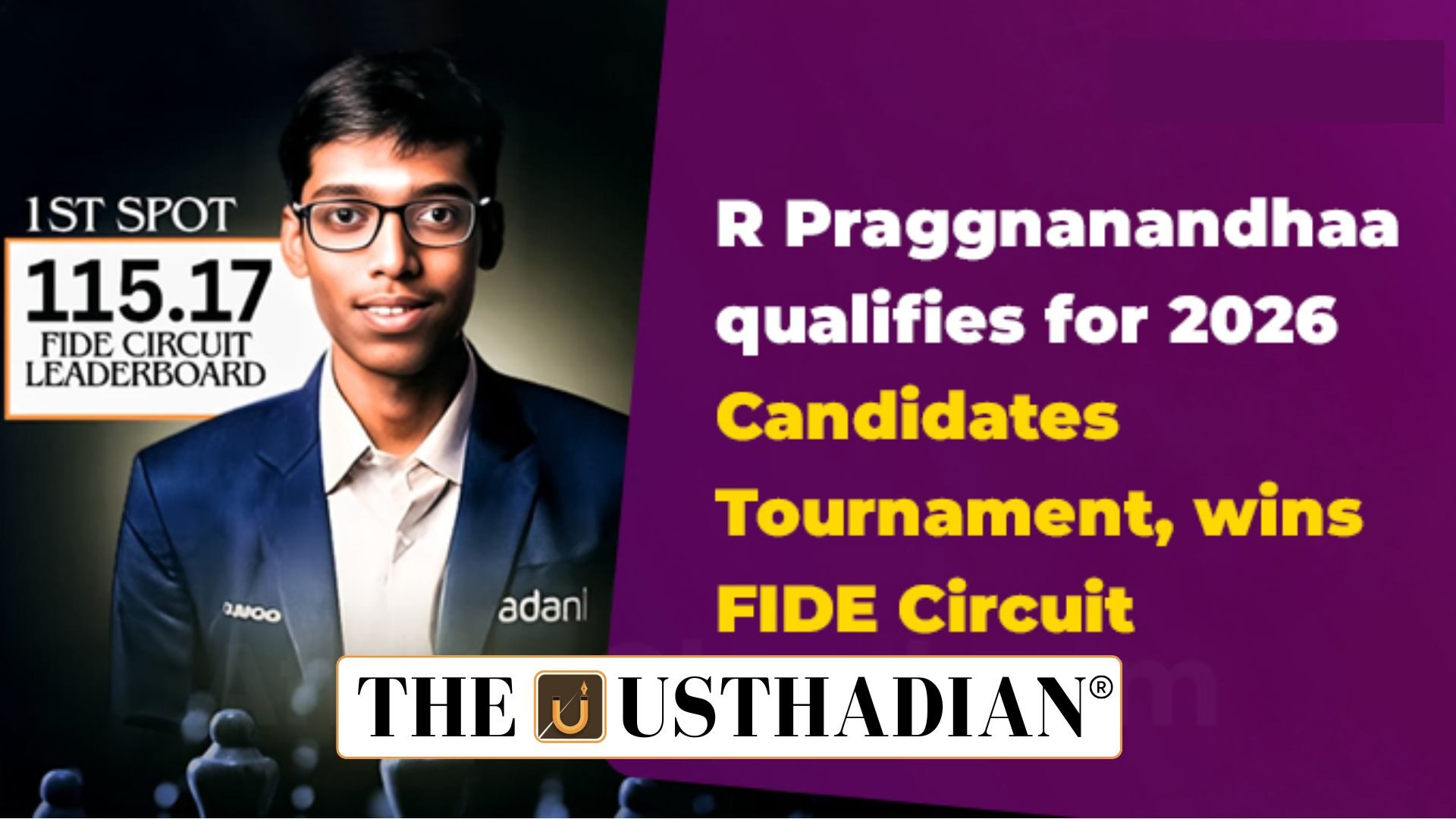 Rising Chess Glory for India as Praggnanandhaa Claims FIDE Circuit 2025
