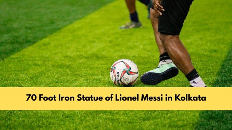 70 Foot Iron Statue of Lionel Messi in Kolkata