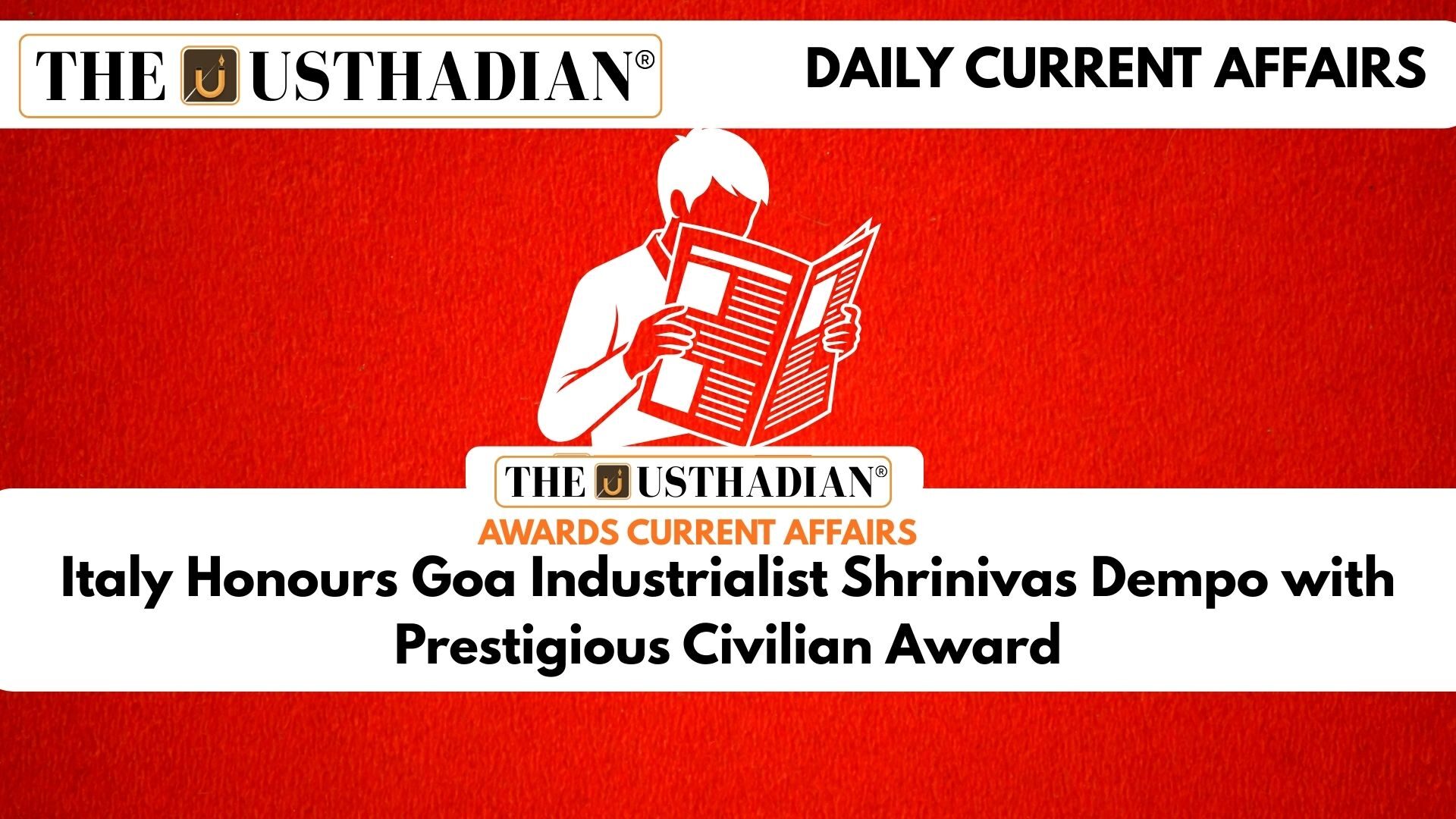Italy Honours Goa Industrialist Shrinivas Dempo with Prestigious Civilian Award