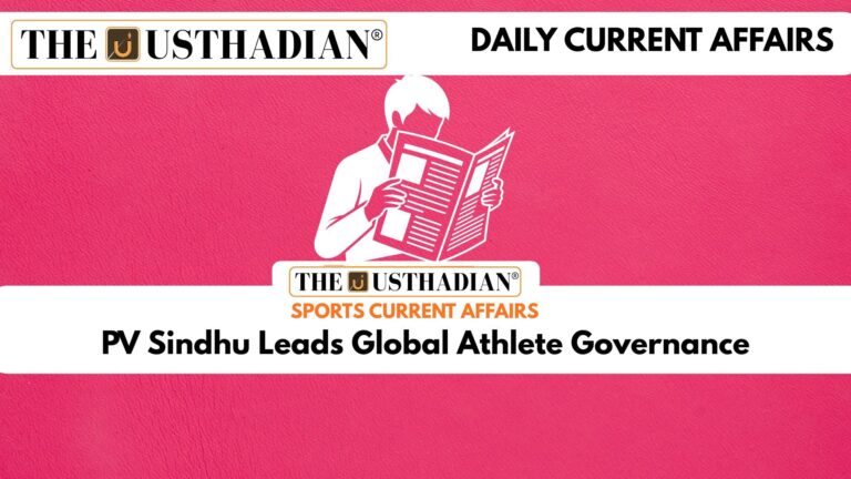 PV Sindhu Leads Global Athlete Governance