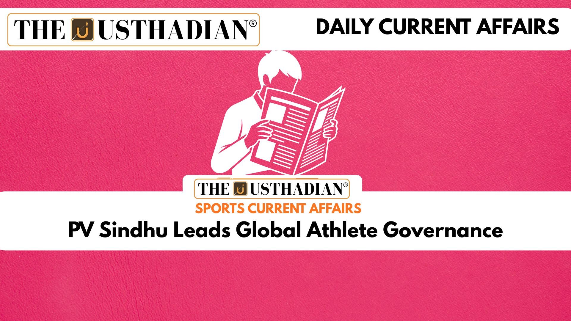 PV Sindhu Leads Global Athlete Governance