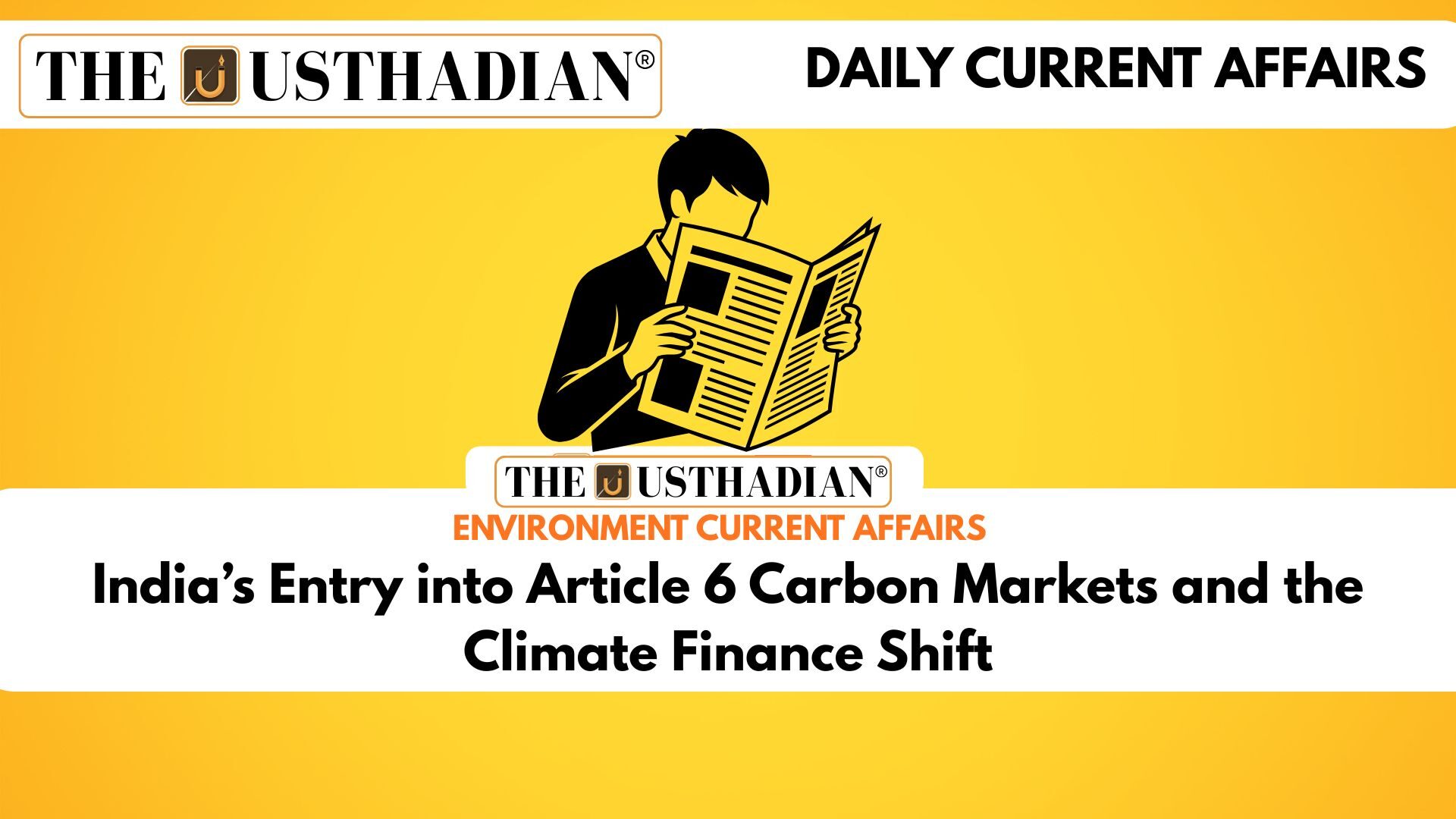 India’s Entry into Article 6 Carbon Markets and the Climate Finance Shift