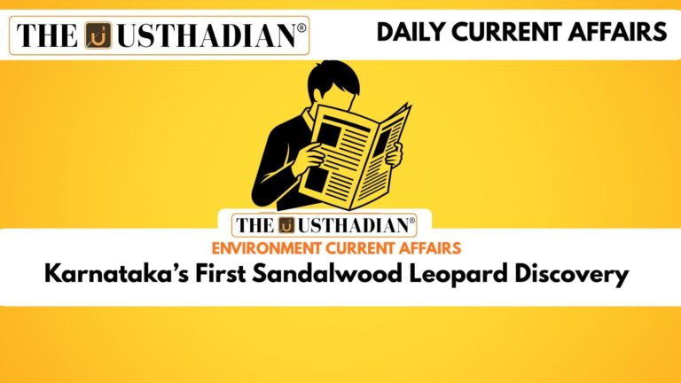 Karnataka’s First Sandalwood Leopard Discovery