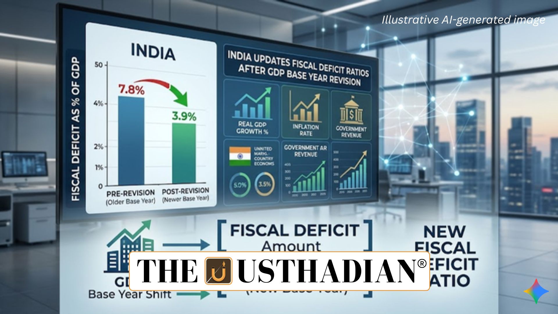 India Updates Fiscal Deficit Ratios After GDP Base Year Revision