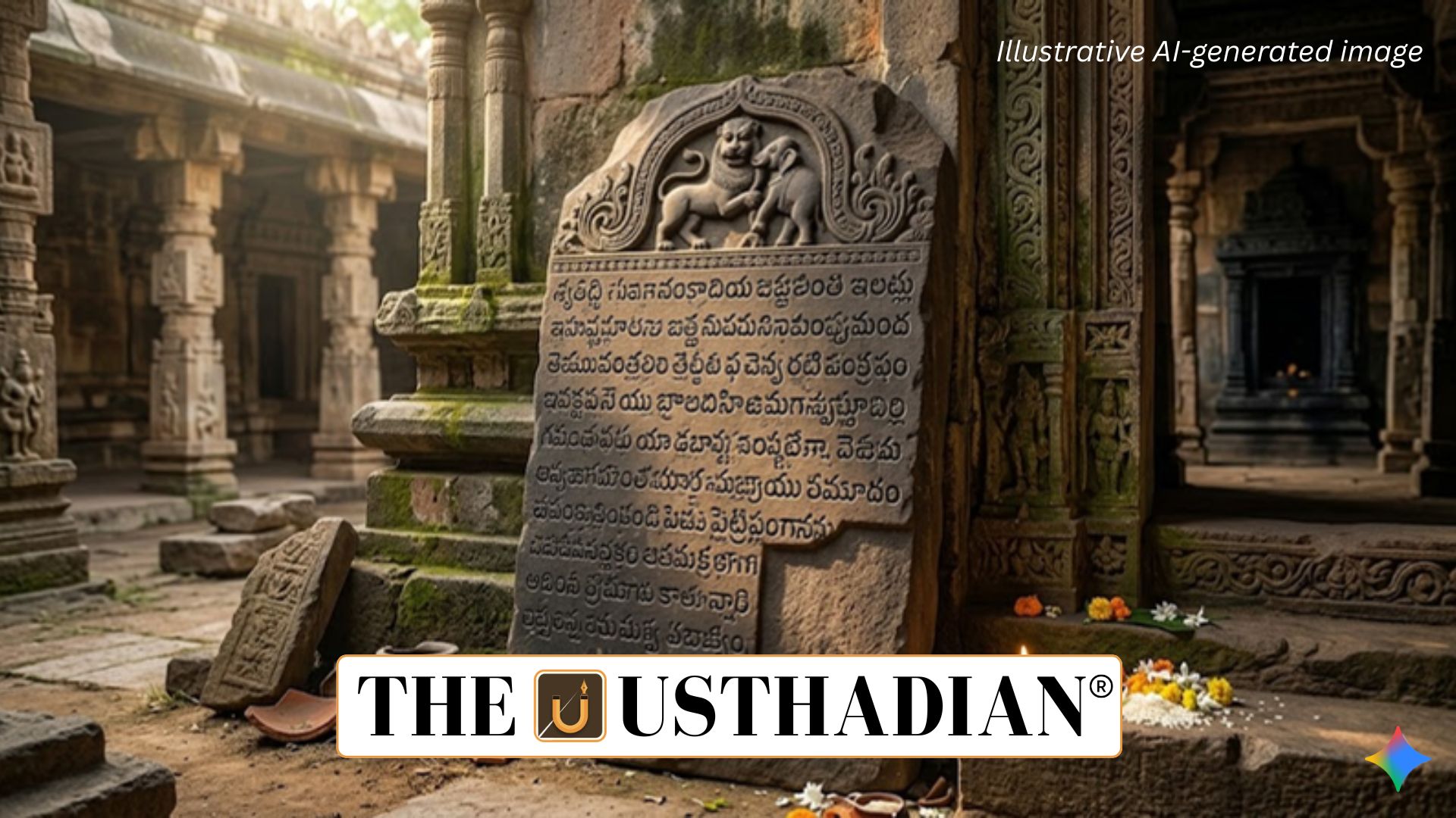 Medieval Gajapathi Inscription Discovered in Guntur Temple