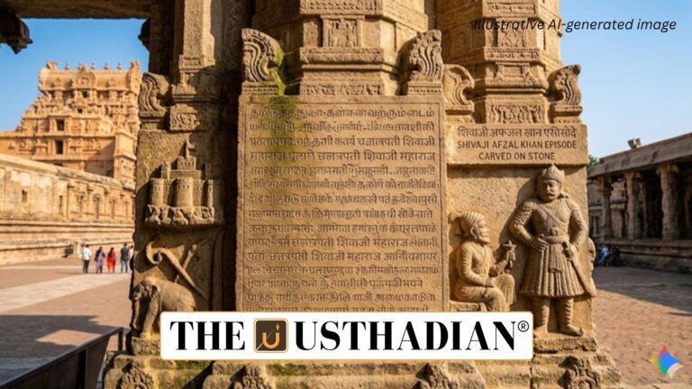 Thanjavur Temple Inscriptions on Shivaji Afzal Khan Episode