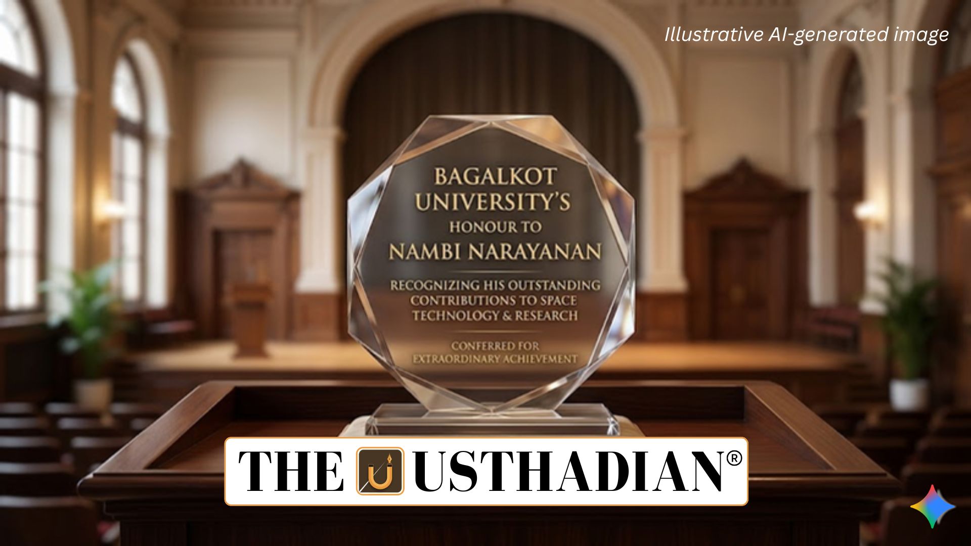 Bagalkot University Honours Nambi Narayanan