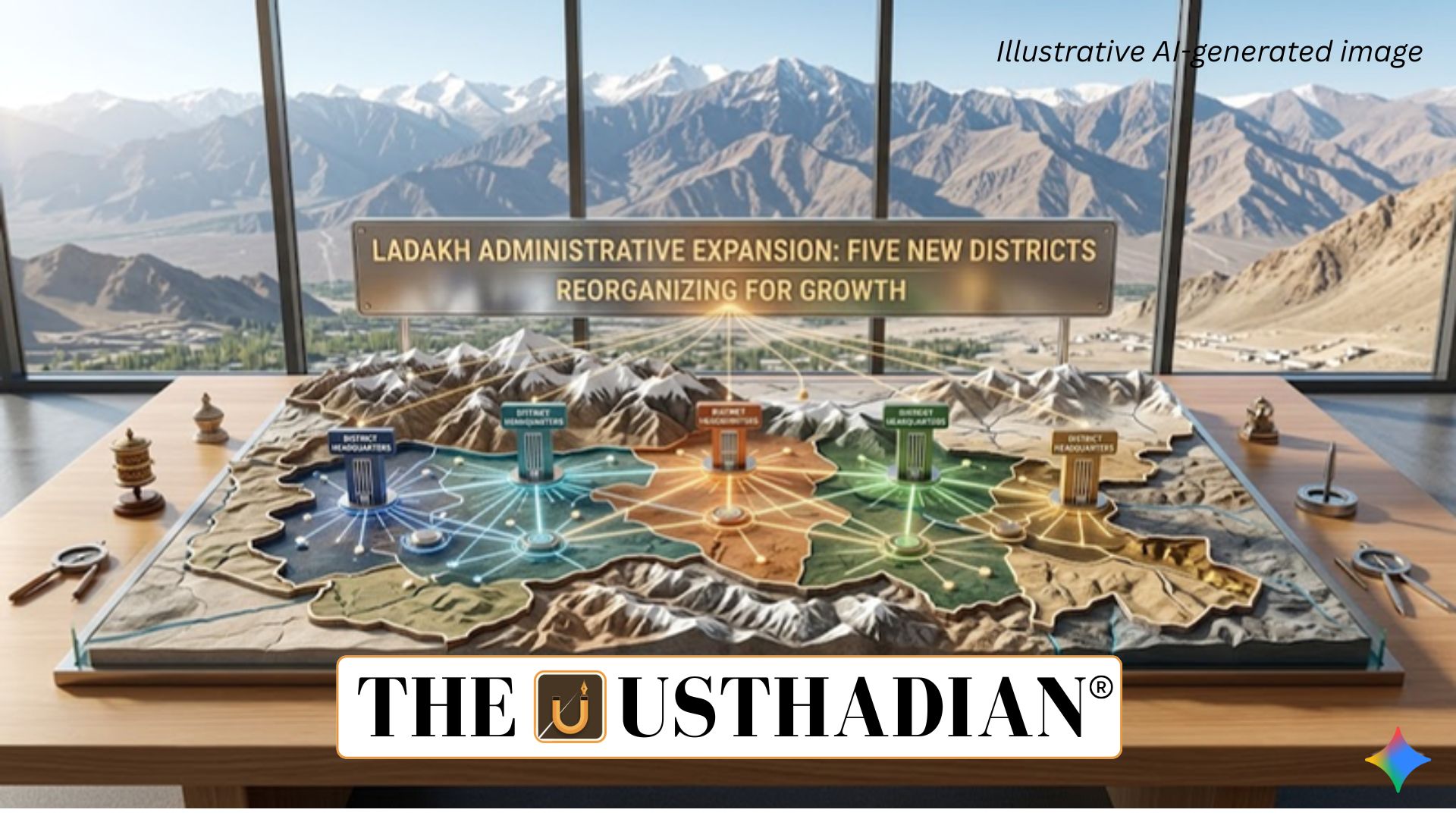 Ladakh Administrative Expansion with Five New Districts