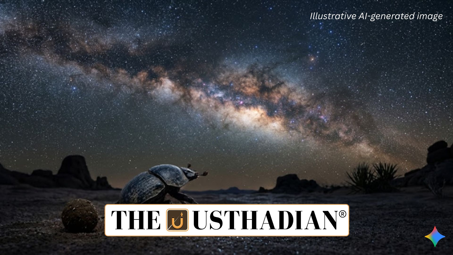 Dung Beetles Navigate Using Milky Way