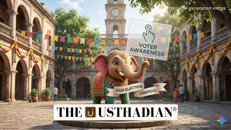 Dindu Mascot Promotes Voter Awareness in Dindigul