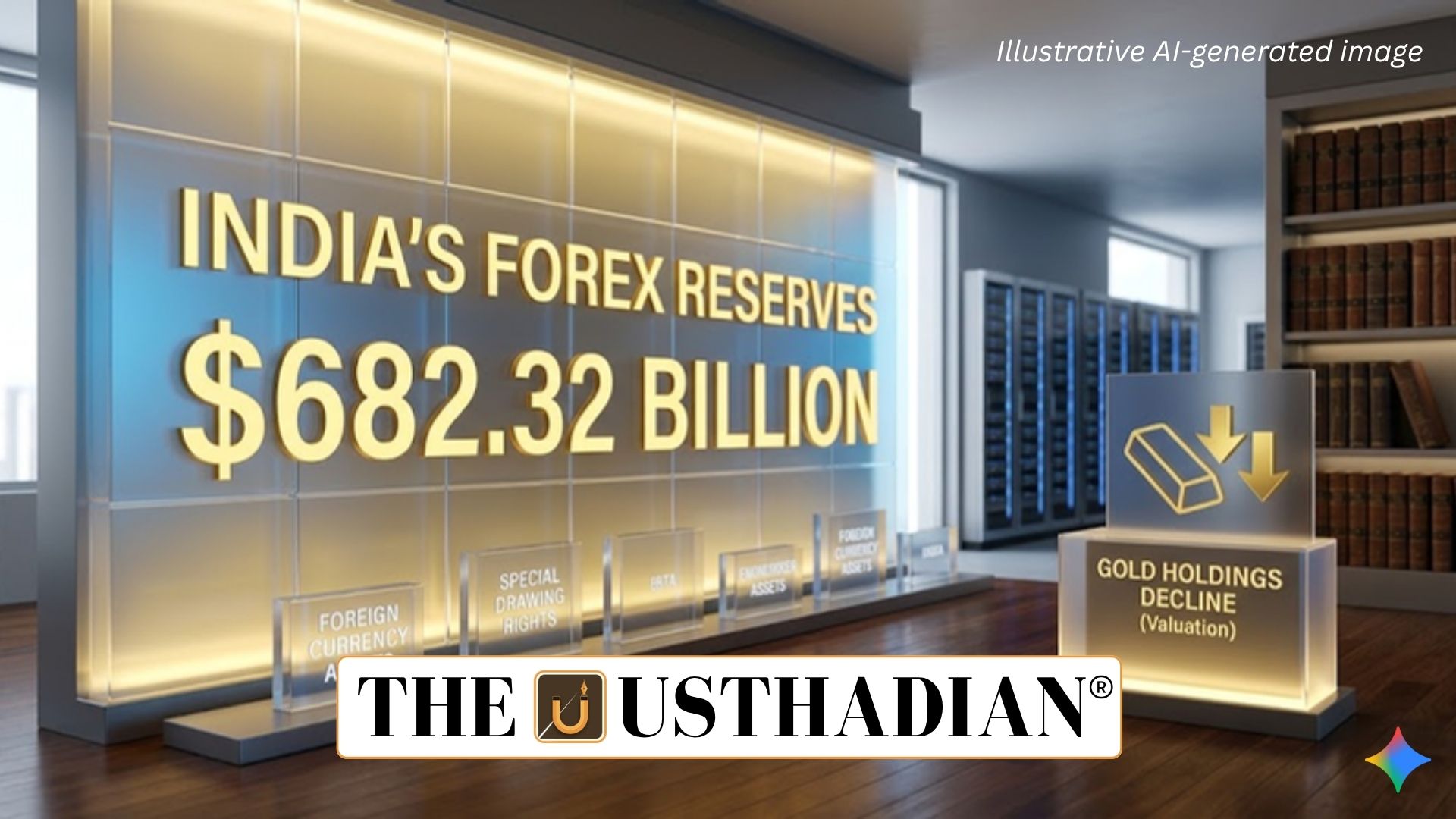 India's Forex Reserves Rise to $682.32 Billion Despite Decline in Gold Holdings