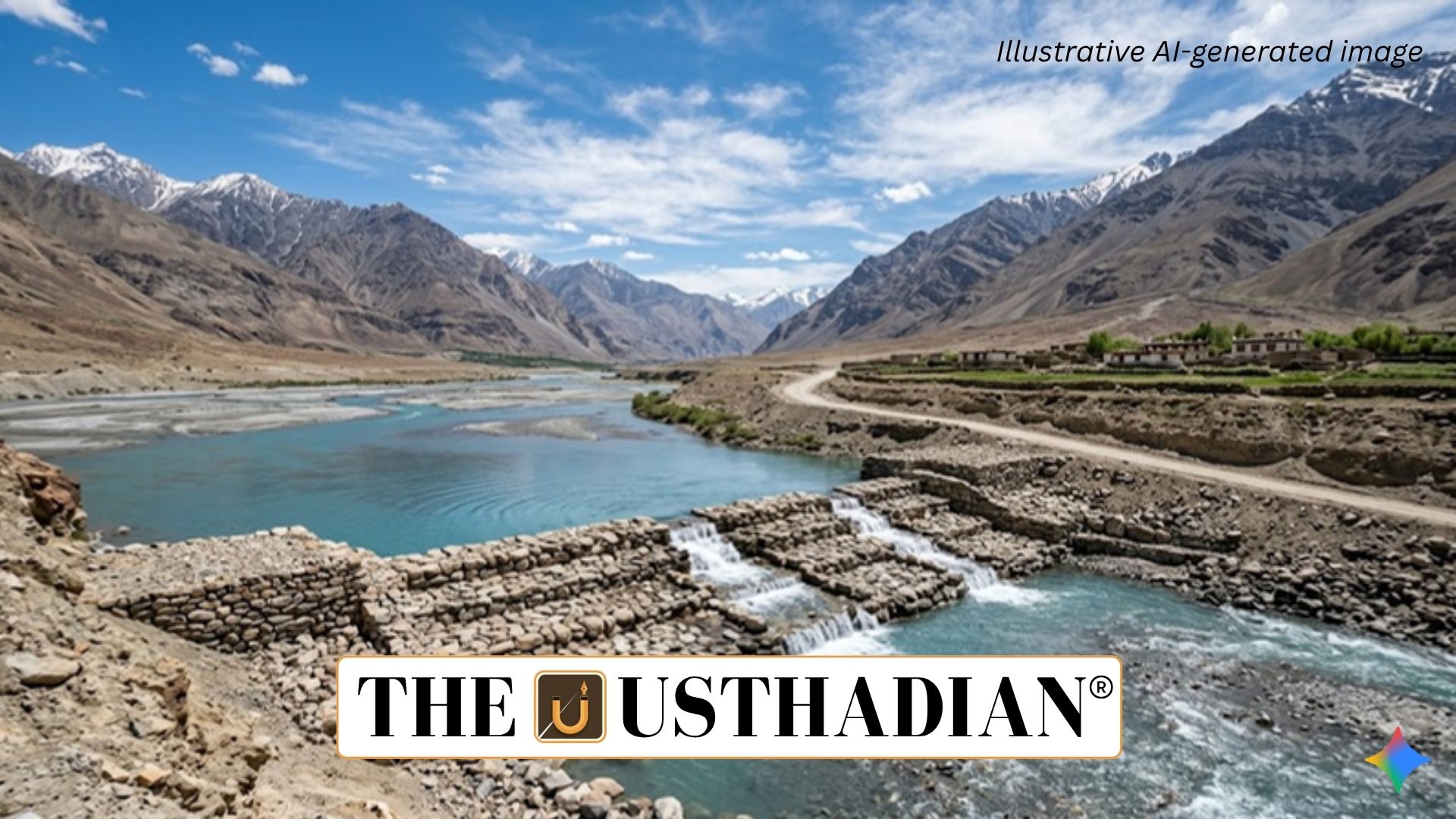India Builds First Rock Check Dam on the Indus River in Ladakh
