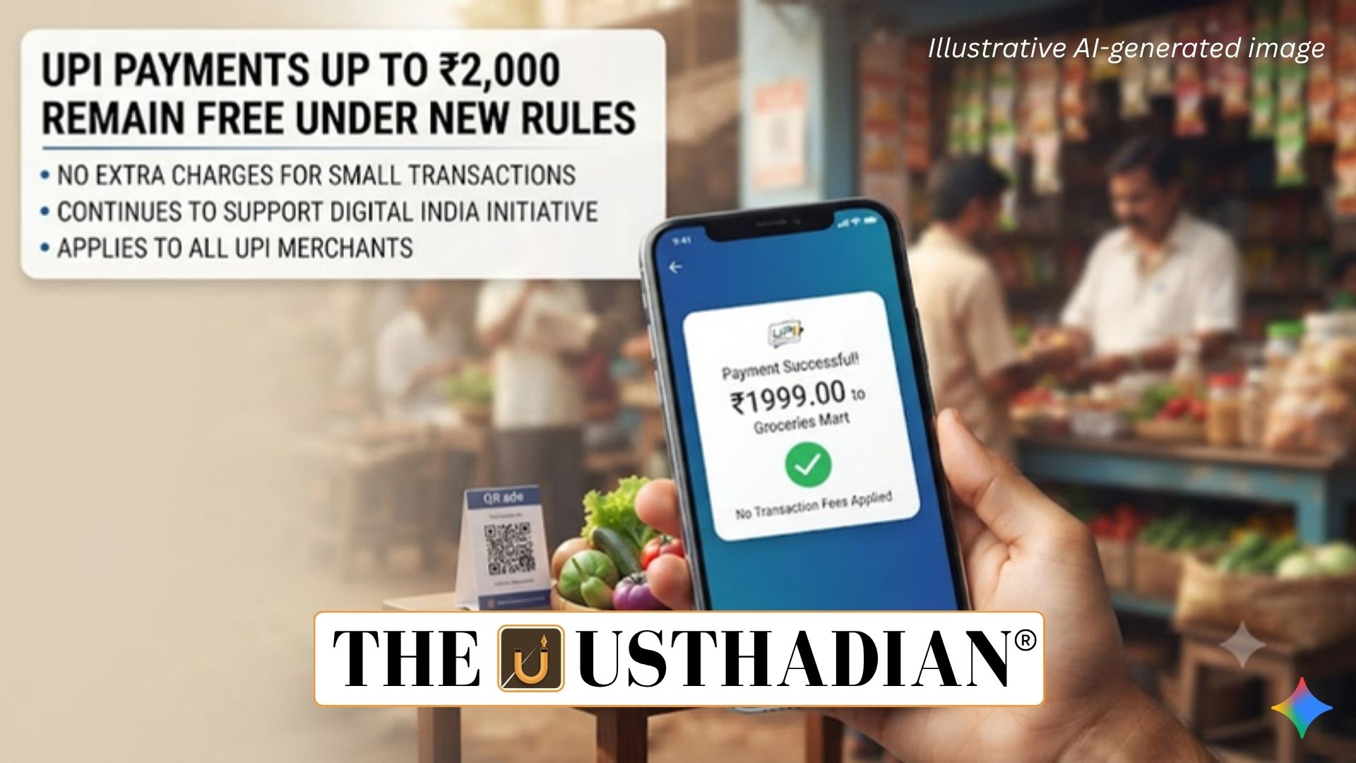 UPI Payments Up to ₹2,000 Remain Free Under New Rules